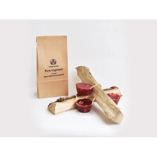 Natural Recycled Wax Fire Lighters