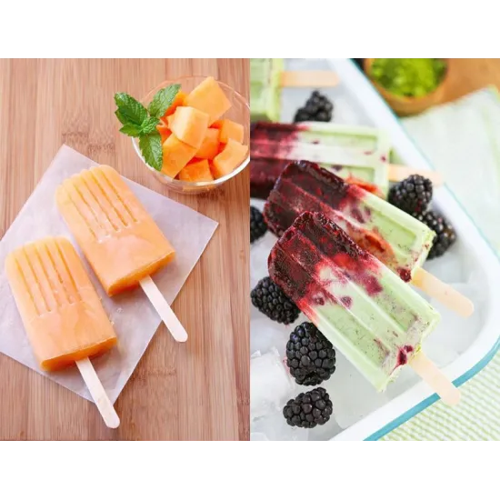 Natural Wooden Popsicle Sticks, 50Pcs/Set