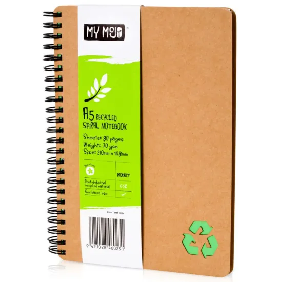 Recycled Spiral Notebook, A5