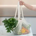 Organic Cotton String Bag, Long Handle