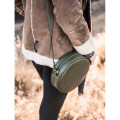 Cactus Leather Crossbody bag, Circle, Sevigny