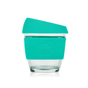 Reusable Glass Coffee Cup, 8oz