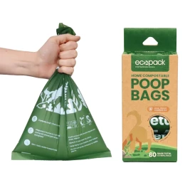 Dog Poop Bags, Compostable, 60 bags