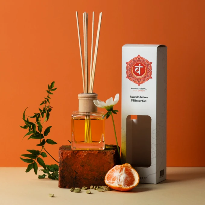 Sacral Chakra Reed Diffuser Set