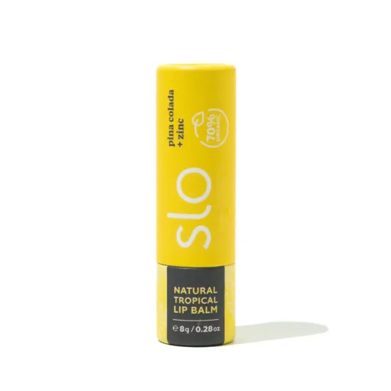 Natural Lip Balm, Pina Colada and Zinc, Tropical