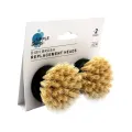 Black Dish Brush, Replacement Heads (Pack of 2), 40mm