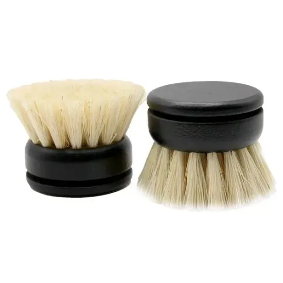 Black Dish Brush, Replacement Heads (Pack of 2), 40mm