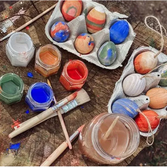 Wooden Eggs Craft Kit
