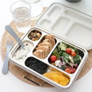 Bento Lunchbox, Leakproof Stainless Steel