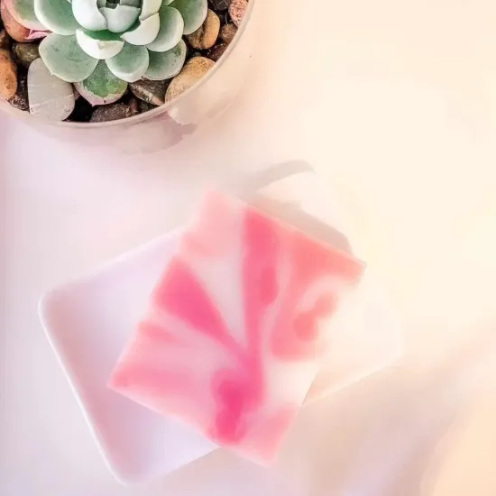 Raspberry Vanilla Ripple Body Soap Bar