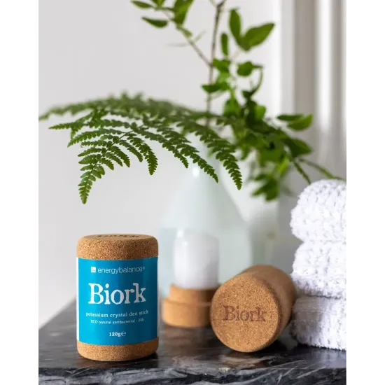 Biork™ Potassium Alum Crystal Deodorant Stick, Plastic Free