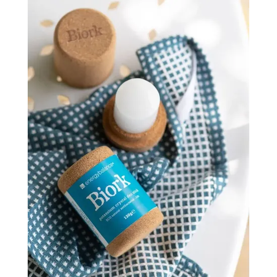 Biork™ Potassium Alum Crystal Deodorant Stick, Plastic Free