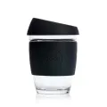 Reusable Glass Coffee Cup, 12oz