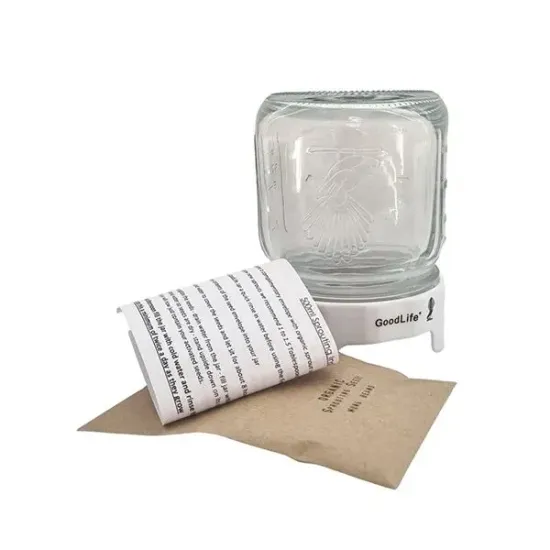 Organic Sprouting Jar Kit - Grow Fresh Seeds at Home!