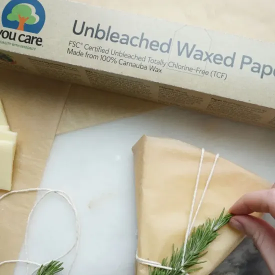 Unbleached Waxed Paper Roll - 23m for Eco-Friendly Use