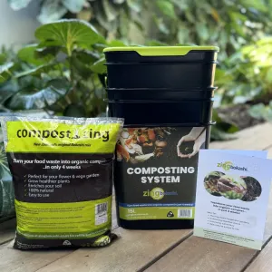 Bokashi Starter Kit - 15L Composting System & Accessories