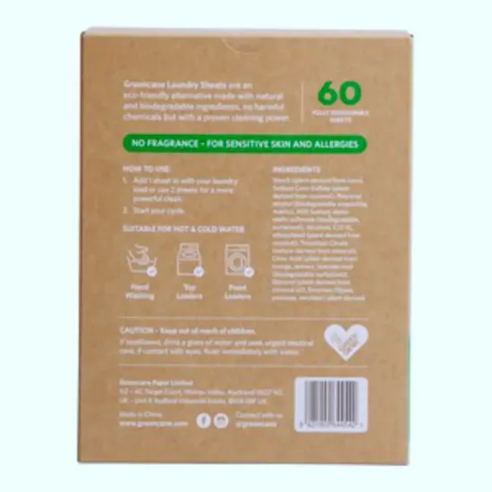 Laundry Detergent Sheets, Pack of 60