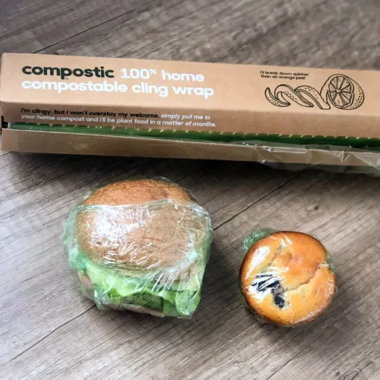 Home Compostable Cling Wrap - Eco-Friendly 30m Roll