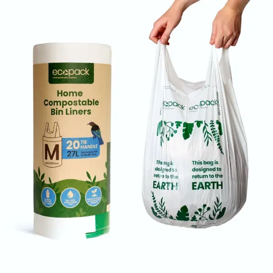 Compostable Bin Liners 27L - Eco-Friendly Waste Solution