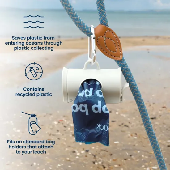 Eco-Friendly Dog Poop Bags - 90 Recycled Ocean Plastic