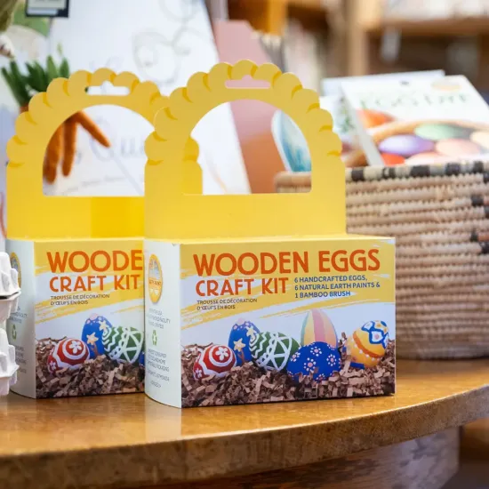 Wooden Eggs Craft Kit - Fun DIY Project for All Ages