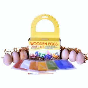 Wooden Eggs Craft Kit - Fun DIY Project for All Ages
