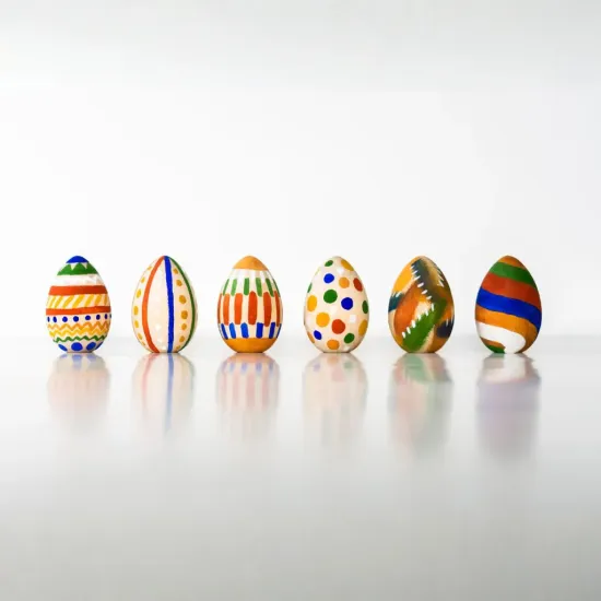 Wooden Eggs Craft Kit - Fun DIY Project for All Ages