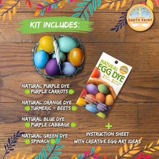 Vibrant Natural Egg Dye Kit for Creative Easter Fun
