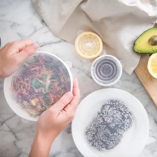 Silicone Stretch Lids, 6 Pack Multi Size