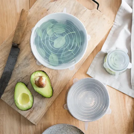 Silicone Stretch Lids, 6 Pack Multi Size