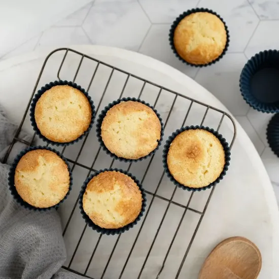 Reusable Muffin Liners, Regular, Silicone, Pack of 12