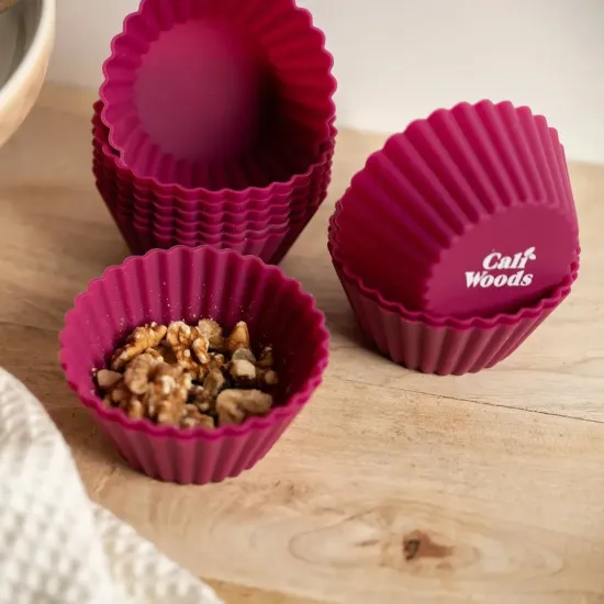 Reusable Muffin Liners, Large, Silicone, Pack of 12