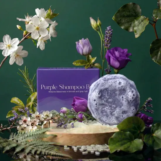 Purple Toning Shampoo Bar, 70g