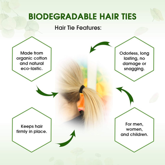 Organic & Biodegradable Hair Ties - Eco-Friendly Style