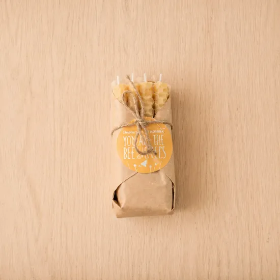 Beeswax Birthday Candles Pack of 12