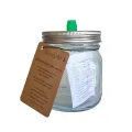 Glass Fermentation Jar Kit with Silicone Airlock Lid