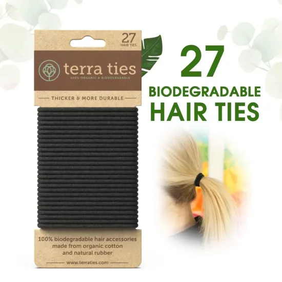 Hair Ties, 100% organic and biodegradable