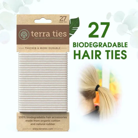 Hair Ties, 100% organic and biodegradable