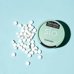 Fresh Mint Tooth Tablets. Fluoride-Free Nano-Hydroxyapatite Toothpaste Tablets