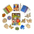 Nature Craft Paint Kit for Kids, Non-Toxic Earth Paint & Wooden