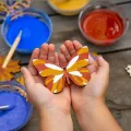 Nature Craft Paint Kit for Kids, Non-Toxic Earth Paint & Wooden