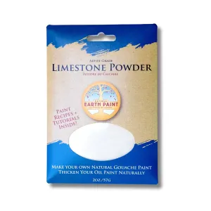 Limestone powder (calcium carbonate) for making gouache, gesso, and paint. Adjust texture, opacity, and finish. Traditional arti
