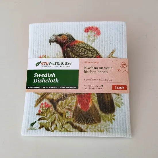 Biodegradable Swedish Dish Cloth, 3-Pack