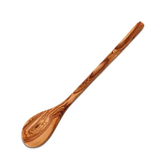 Olive Wood Spoon Oval 30cm - Elegant Kitchen Essential