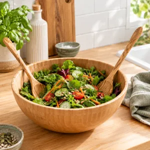 Olive Wood Spoon Oval 30cm - Elegant Kitchen Essential