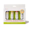 Natural Acrylik Paint 4-Colour Box Set, Plant-Based Non-Toxic