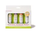 Natural Acrylik Paint 4-Colour Box Set, Plant-Based Non-Toxic