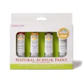 Natural Acrylik Paint 4-Colour Box Set, Plant-Based Non-Toxic