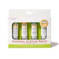 Natural Acrylik Paint 4-Colour Box Set, Plant-Based Non-Toxic