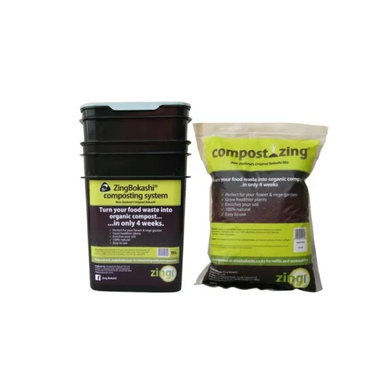 Bokashi Starter Kit, 15 Litre System & Compost-Zing